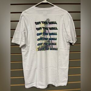 Vans White “Off The Wall” Graphic T-Shirt for Men, size M